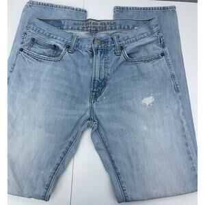 American Eagle Jeans Men 29 x 32 Slim Straight Light Wash Flex Stretch Casual
